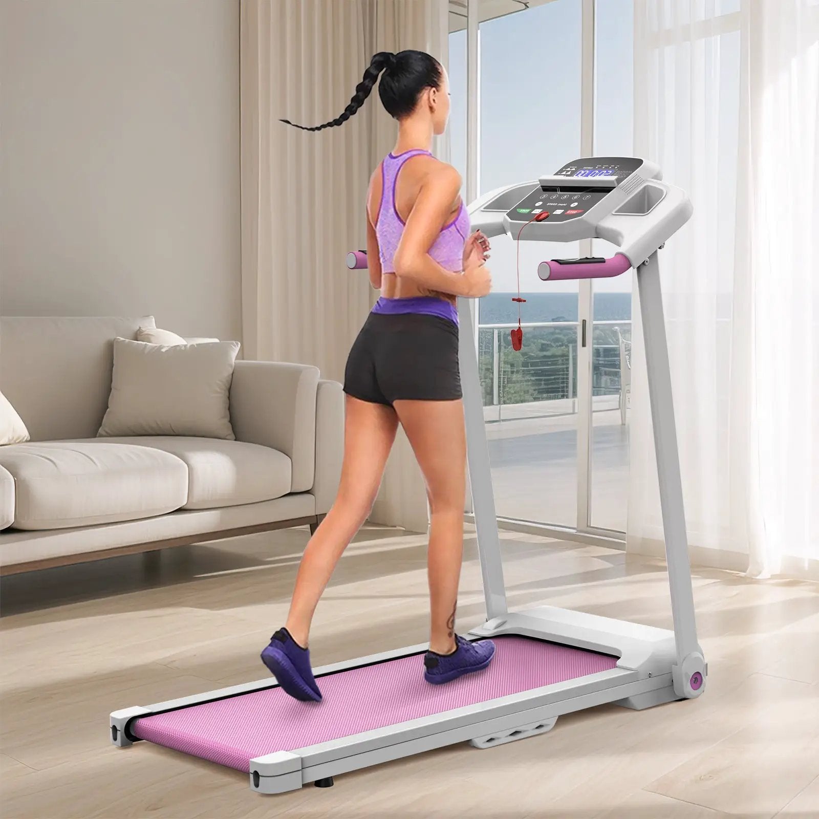 Foldable Treadmill - 2.5HP Electric Folding Running Machine by HouseOfZazla