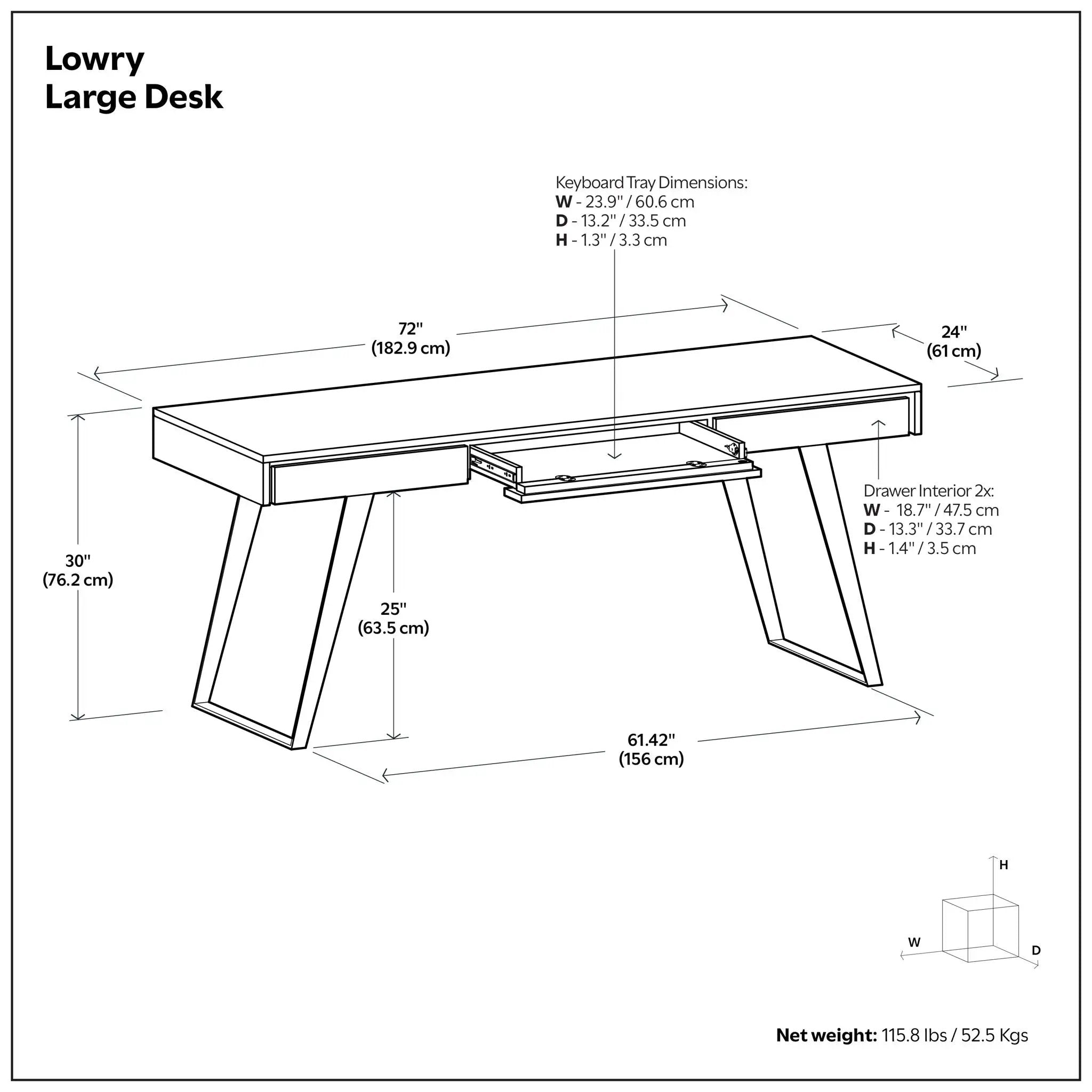 Lowry - Handcrafted Desk by HouseOfZazla