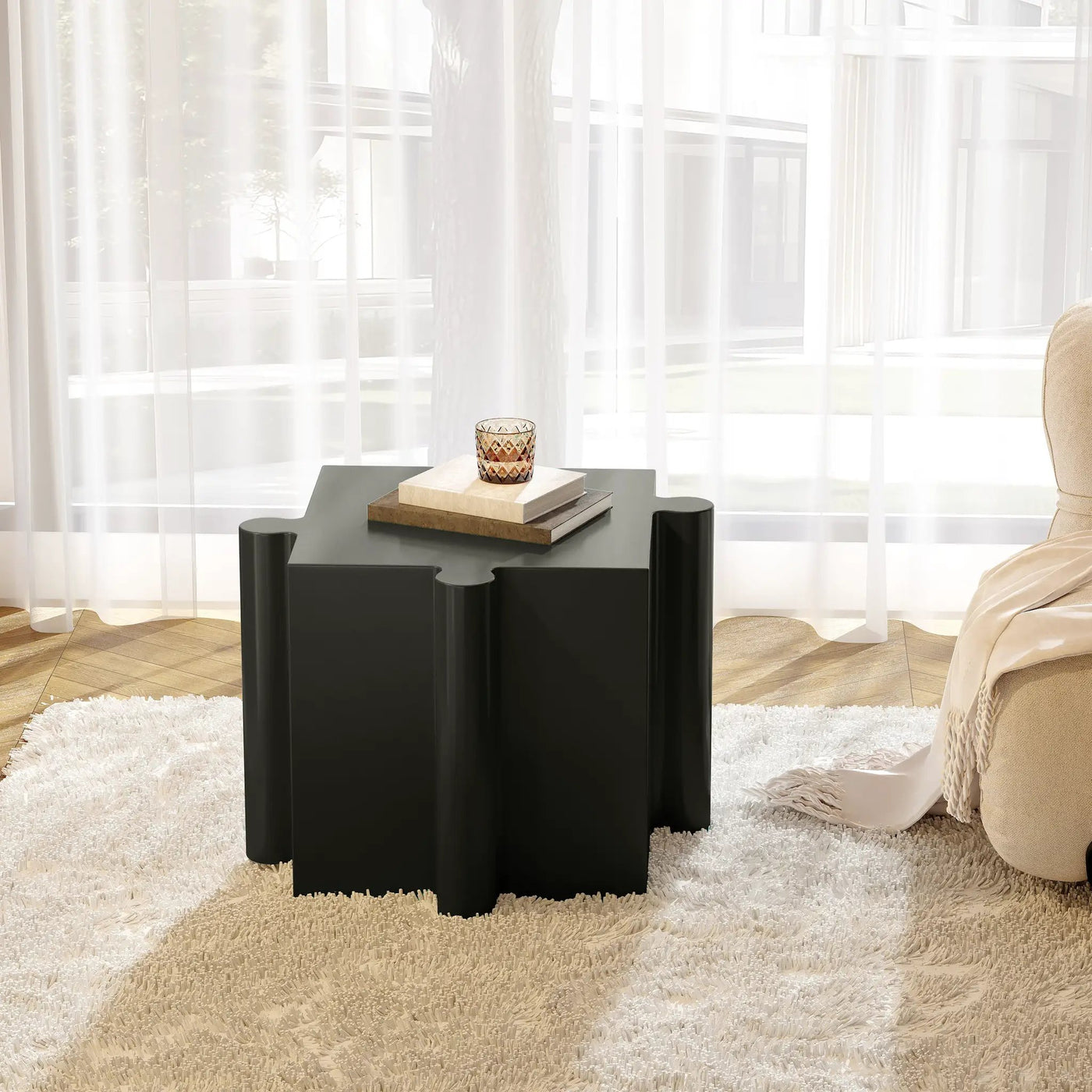 Puzzle Art Side Table by HouseOfZazla