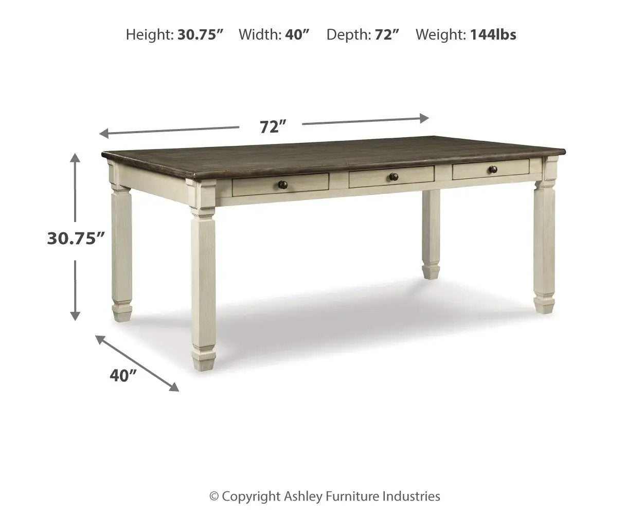 Bolanburg - Rectangular Dining Room Table - Beige by Unique Piece Furniture