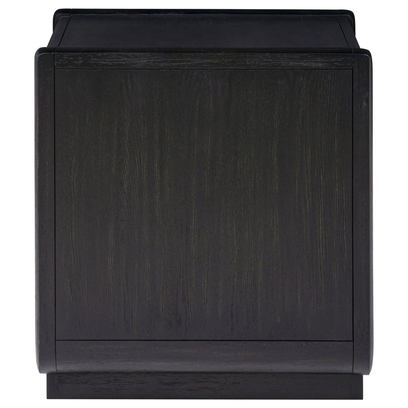 Leandro 1-drawer Wood Occasional Side End Table Burnished Black by Unique Piece Furniture