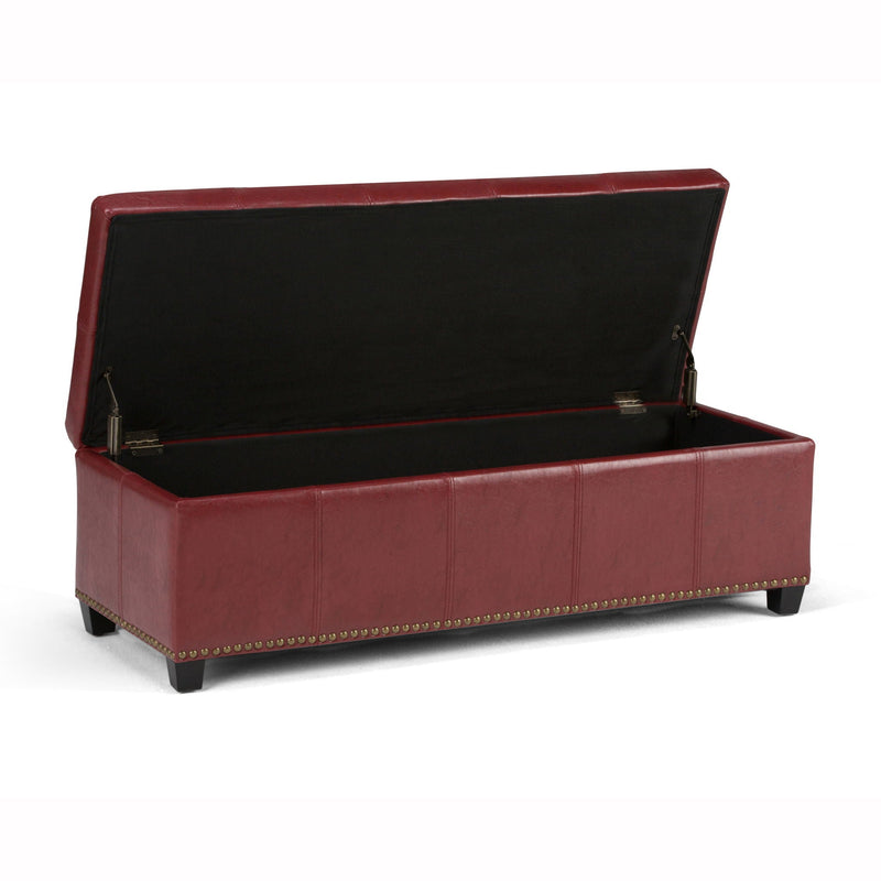 Kingsley - Upholstered Large Storage Ottoman by HouseOfZazla