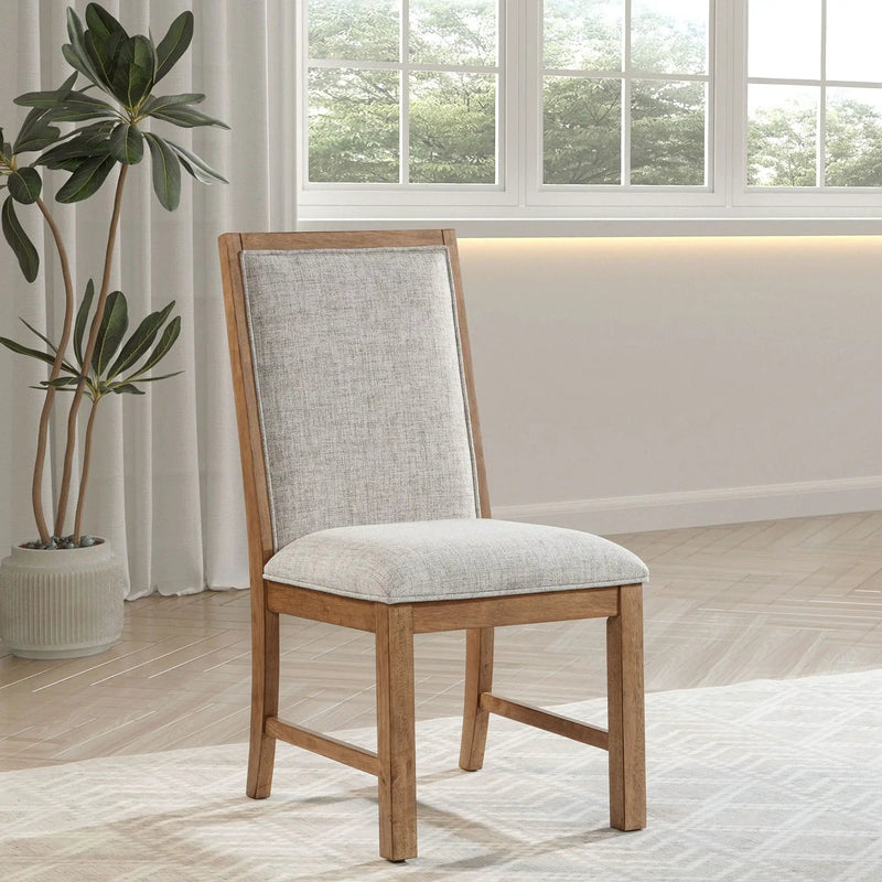 Survista - Upholstered Dining Side Chair (Set of 2) - Brown by HouseOfZazla