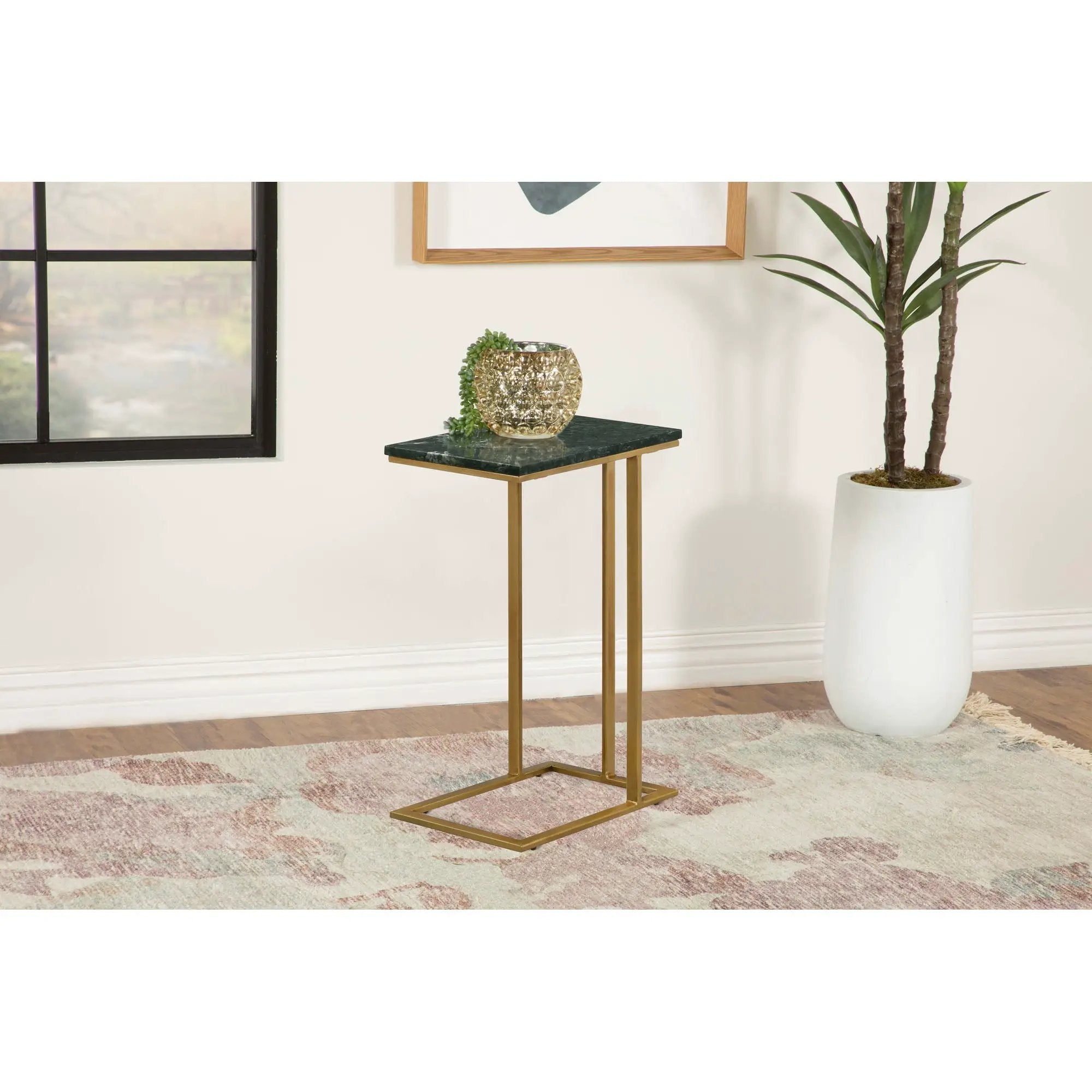 Encina - C-Shaped Sofa Side Table by HouseOfZazla