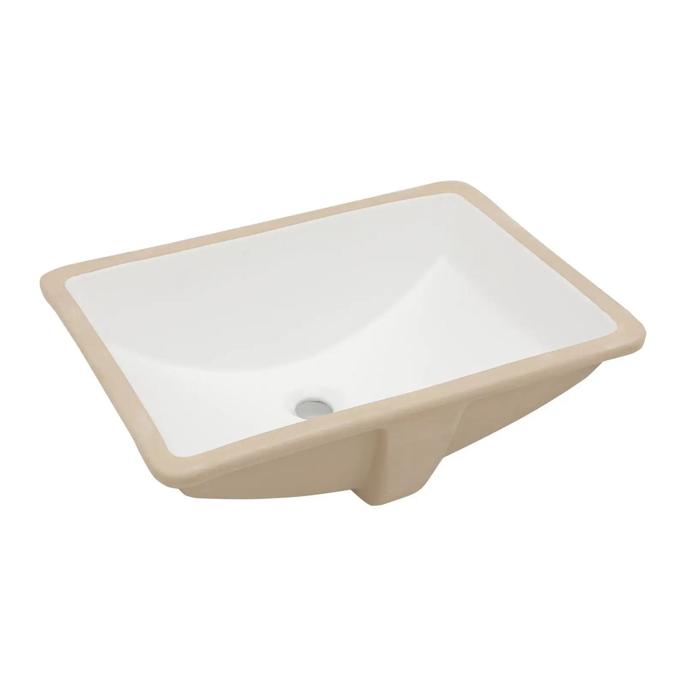 Modern Ceramic Undermount Bathroom Sink With Overflow, High Quality by HouseOfZazla
