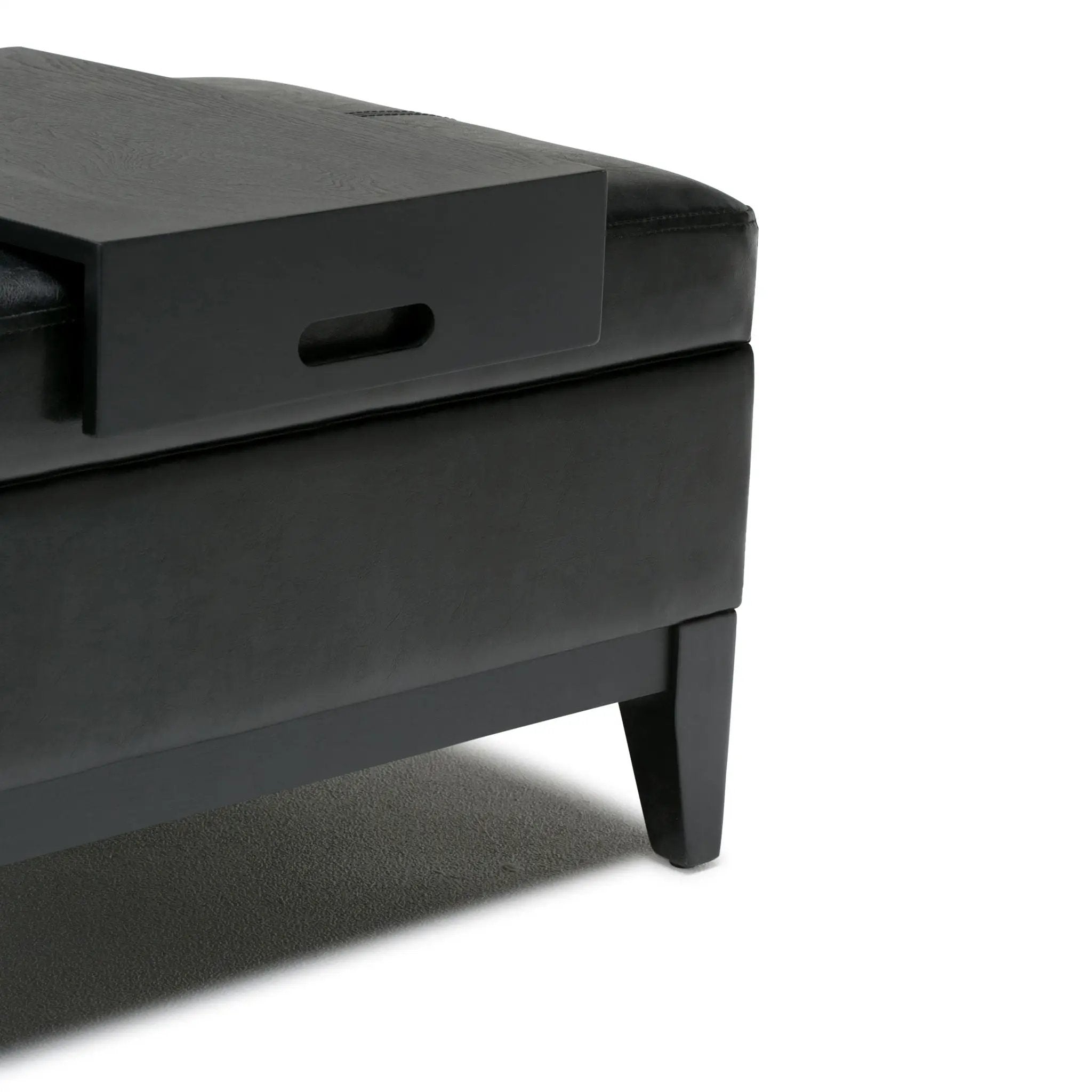 Oregon - Contemporary Storage Ottoman Bench With Tray by Unique Piece Furniture