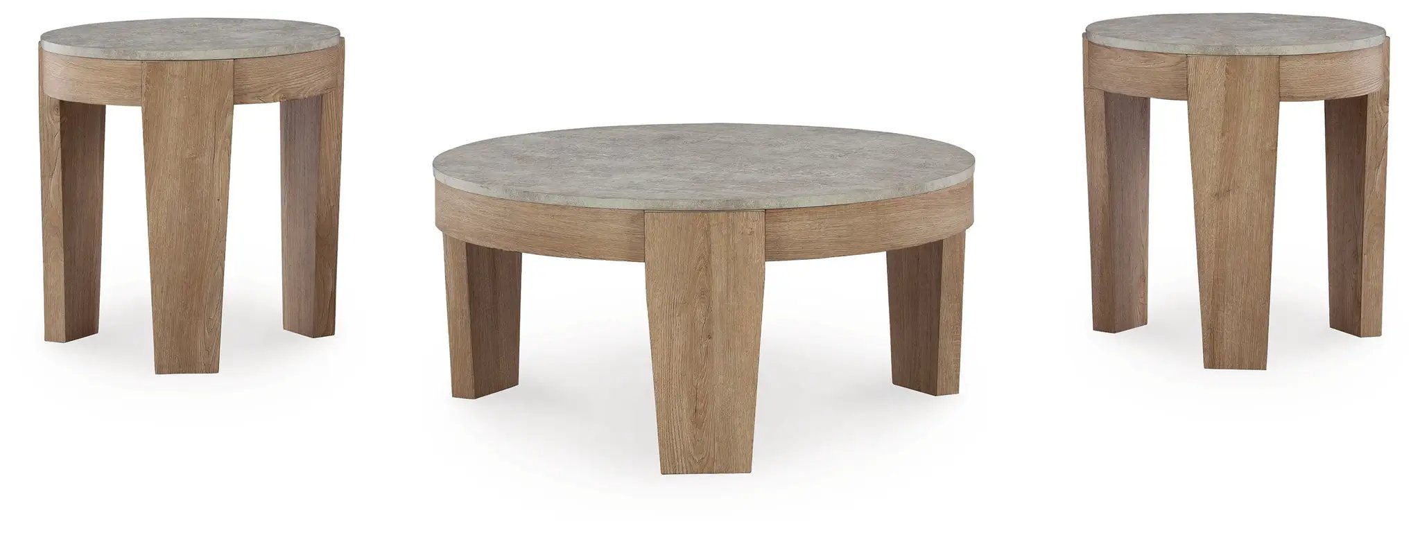 Guystone - Occasional Table Set (Set of 3) - Light Brown by Unique Piece Furniture