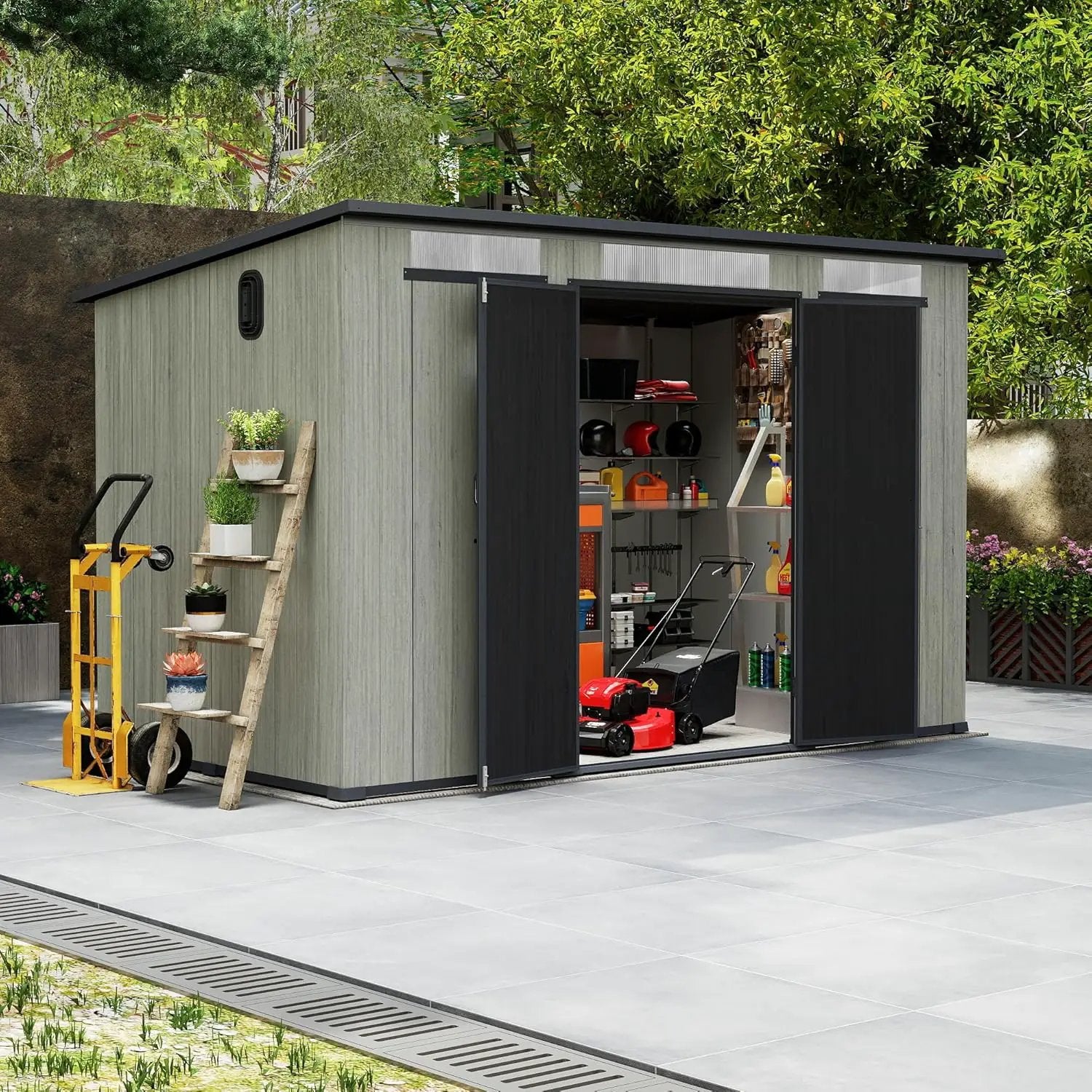 6x11FT Outdoor Resin Storage Shed by HouseOfZazla