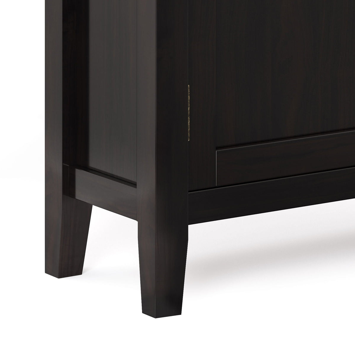 Hickory Brown Low Storage Cabinet with Adjustable Shelves - Accent Cabinet, photo 5 of 7