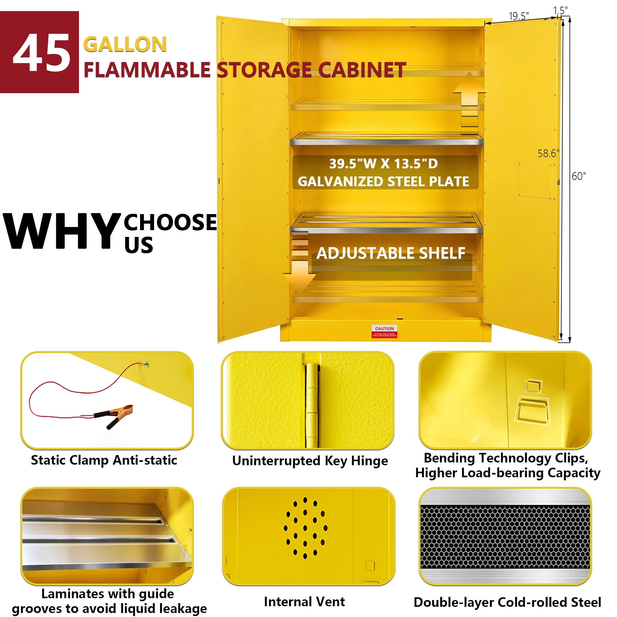 45 Gal Flammable Safety Cabinet by HouseOfZazla