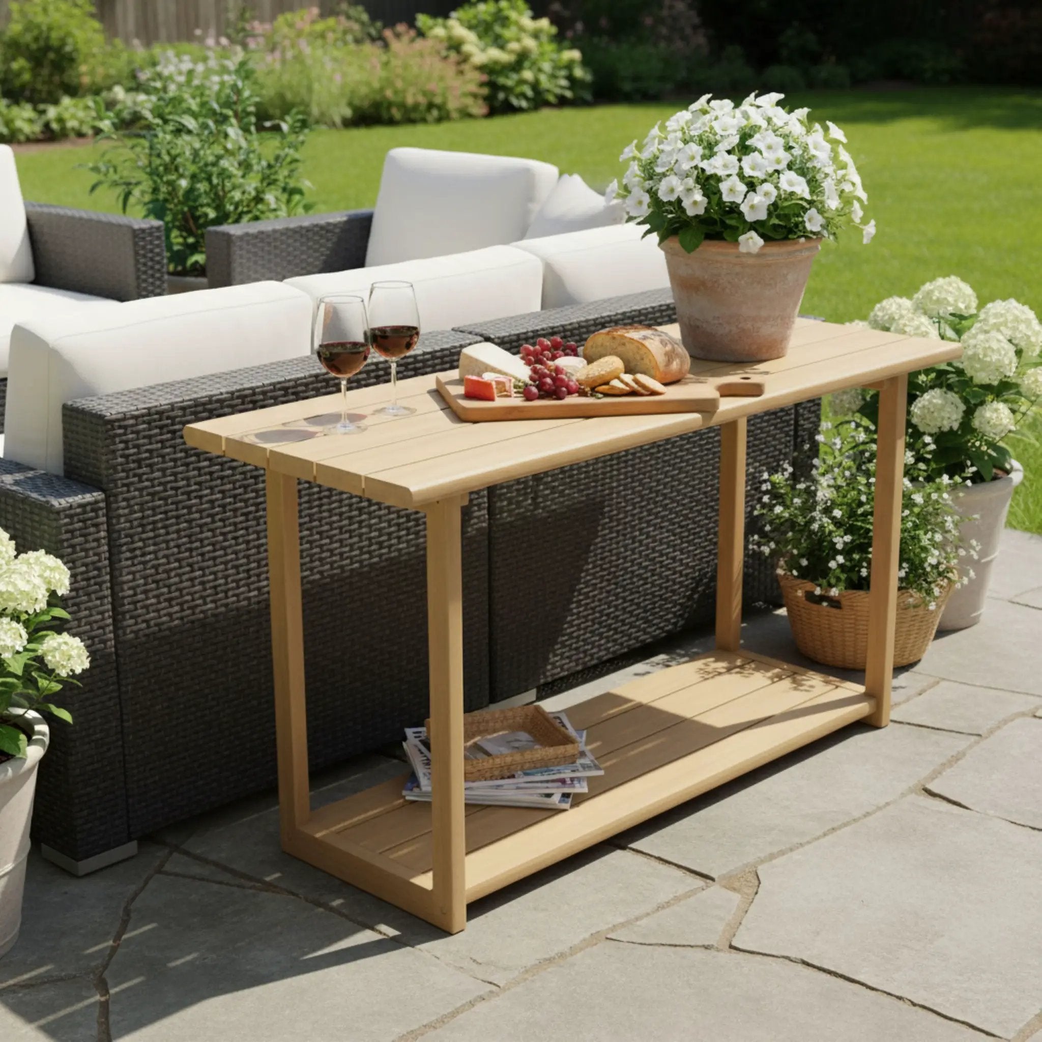Woodside Rectangular Outdoor Buffet & Console Table by HouseOfZazla
