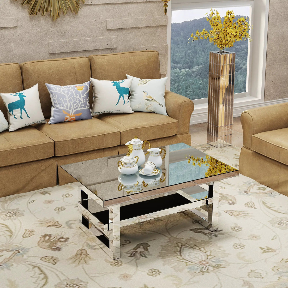 Modern Square Luxury Coffee Table by HouseOfZazla