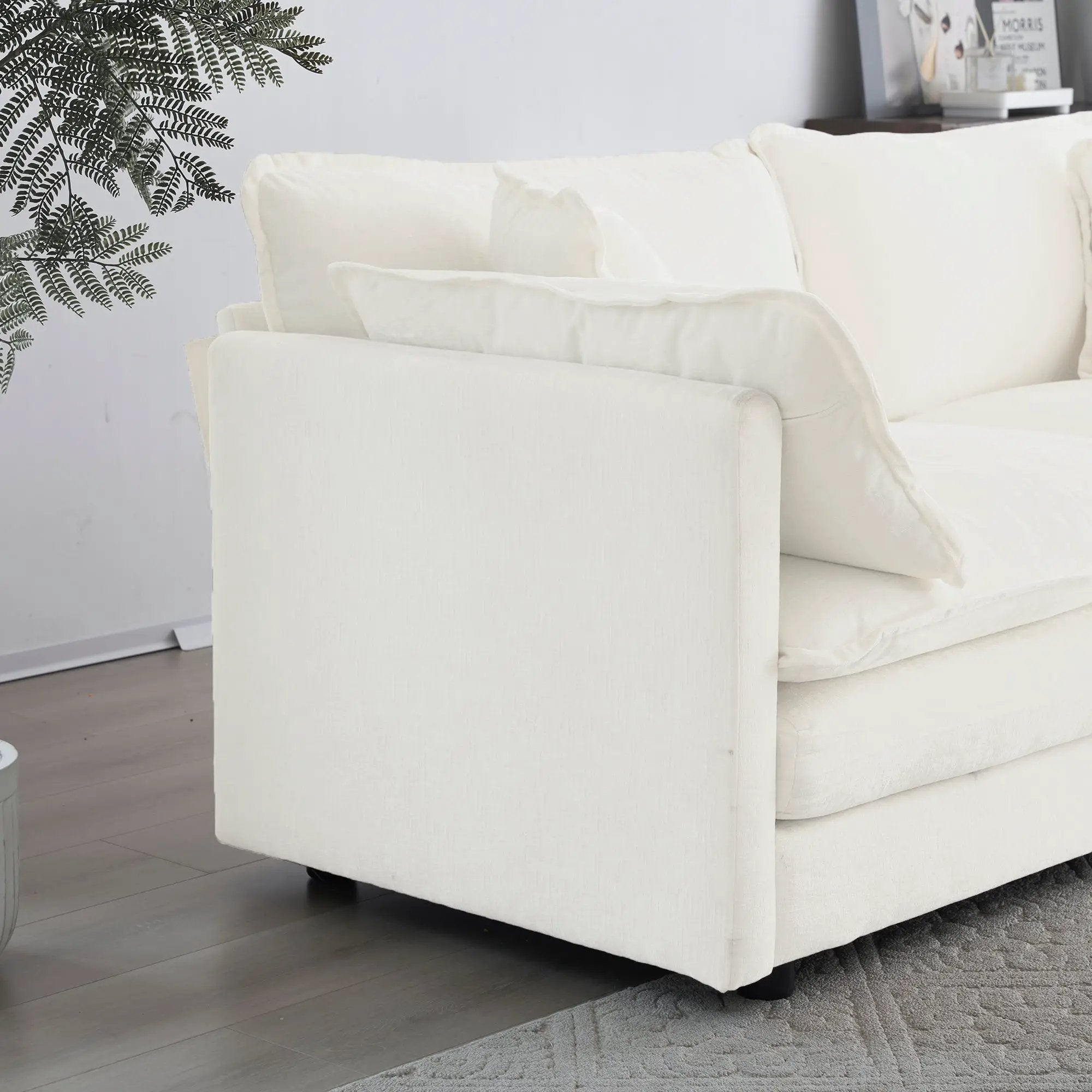 Comfy Deep Single Seat Sofa Upholstered Reading Armchair by HouseOfZazla