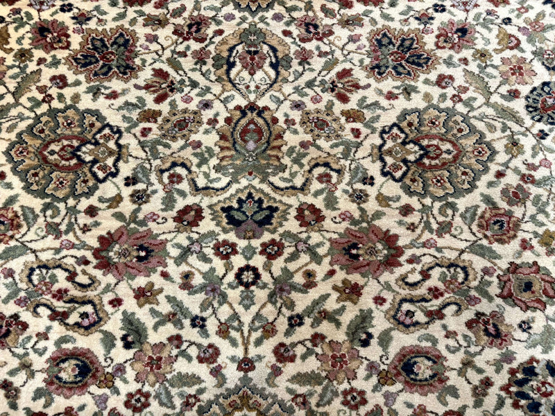Karastan Rug 8.8 x 10.6 Ivory Indo Kirman #700/706, Wool Original Series by Jewel Rugs