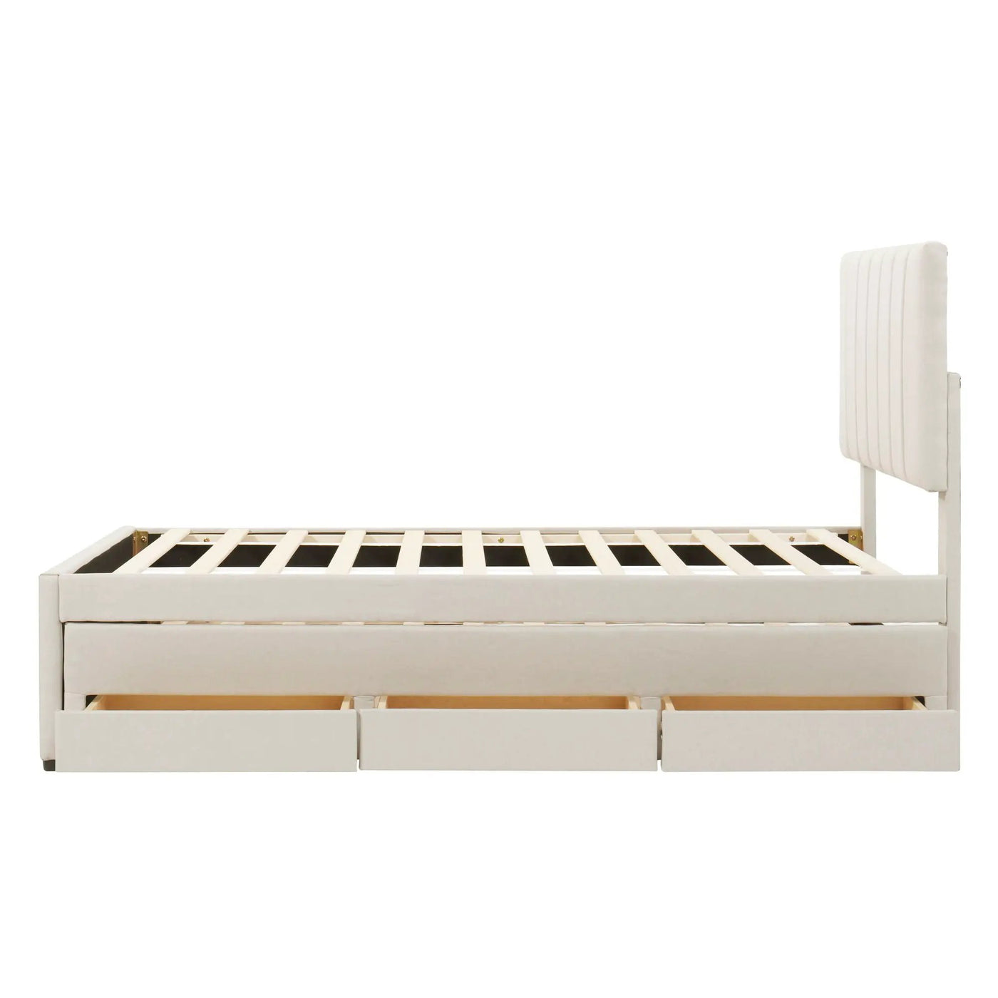 Upholstered Design Platform Bed With Trundle by HouseOfZazla