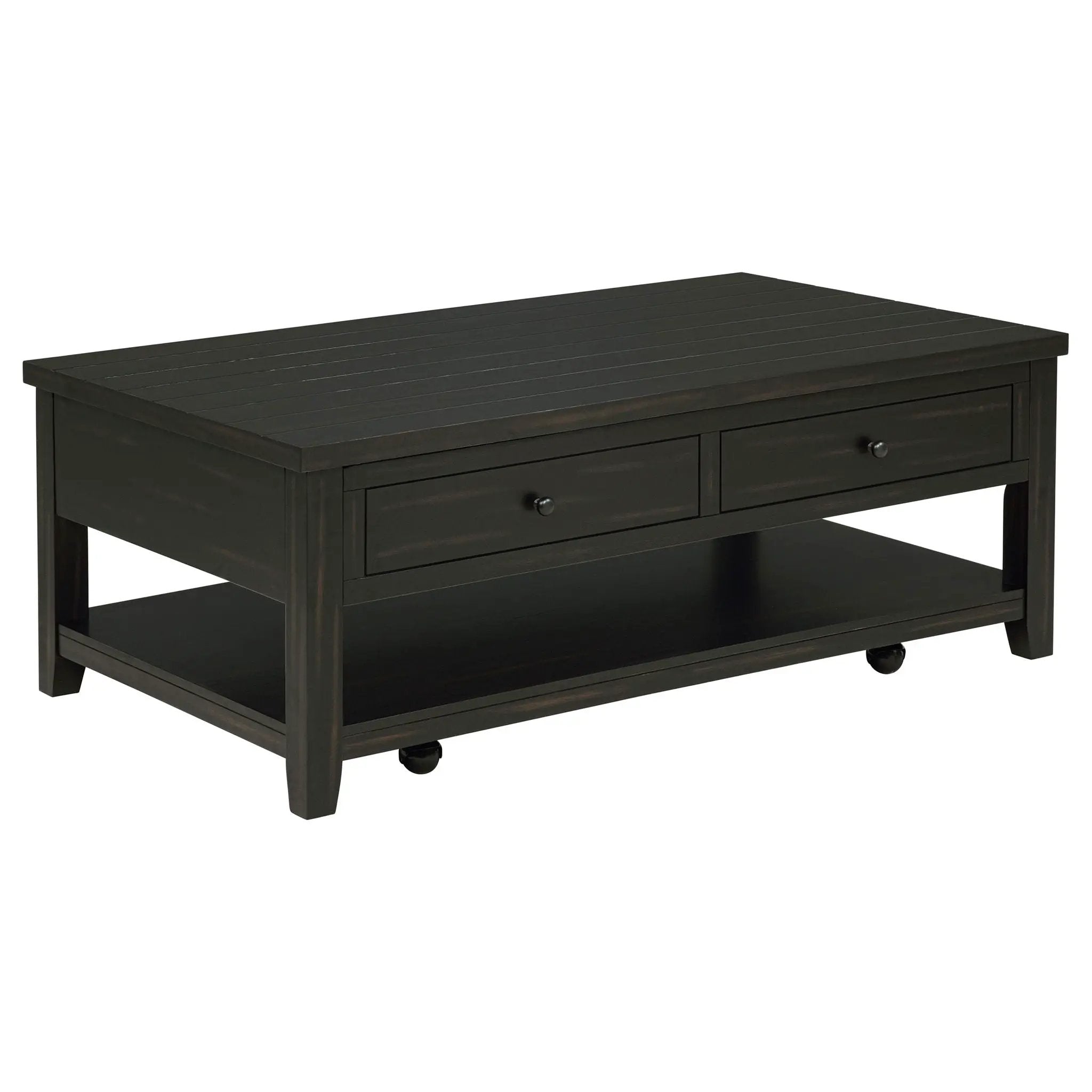 Payne 48-inch Mobile Lift Top Coffee Table Distressed Java by Unique Piece Furniture