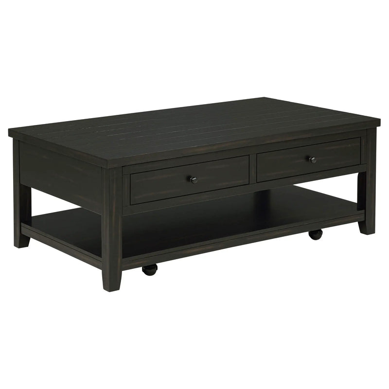 Payne 48-inch Mobile Lift Top Coffee Table Distressed Java by Unique Piece Furniture