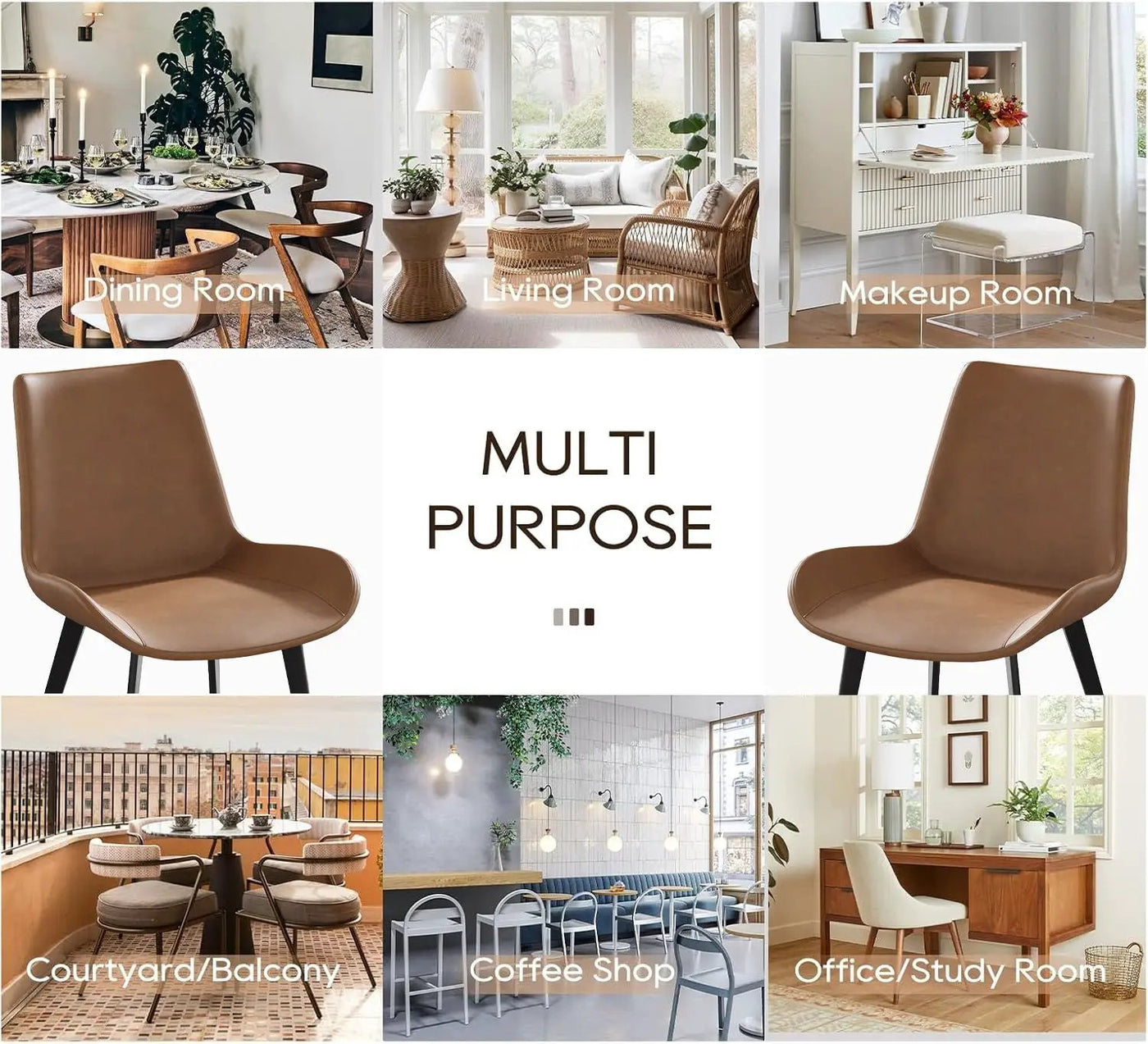 Modern Dining Chair Living Room Metal Leg Dining Chair (Set of 2) by HouseOfZazla