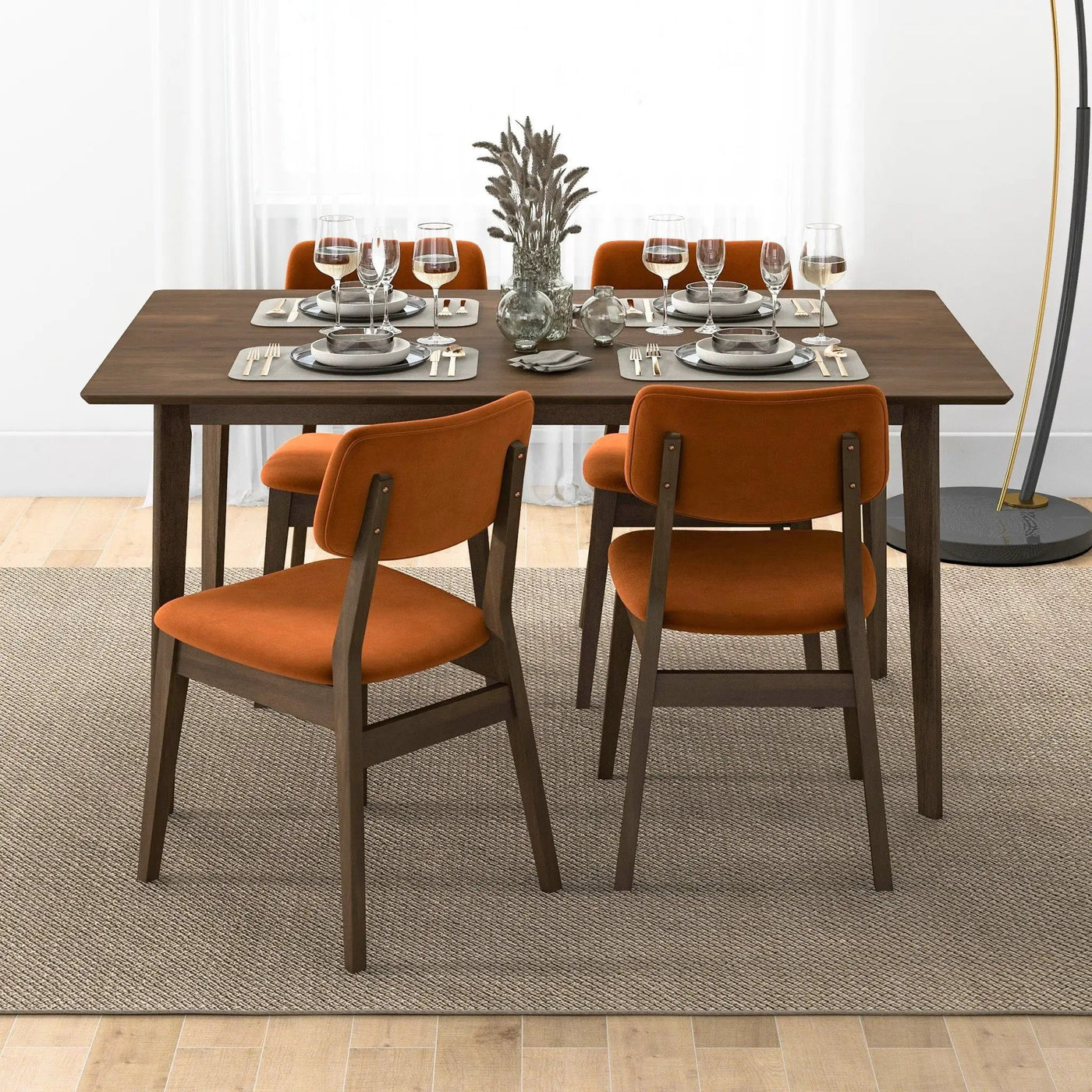 Carlos - Solid Back Side Chair (Set of 2) by HouseOfZazla