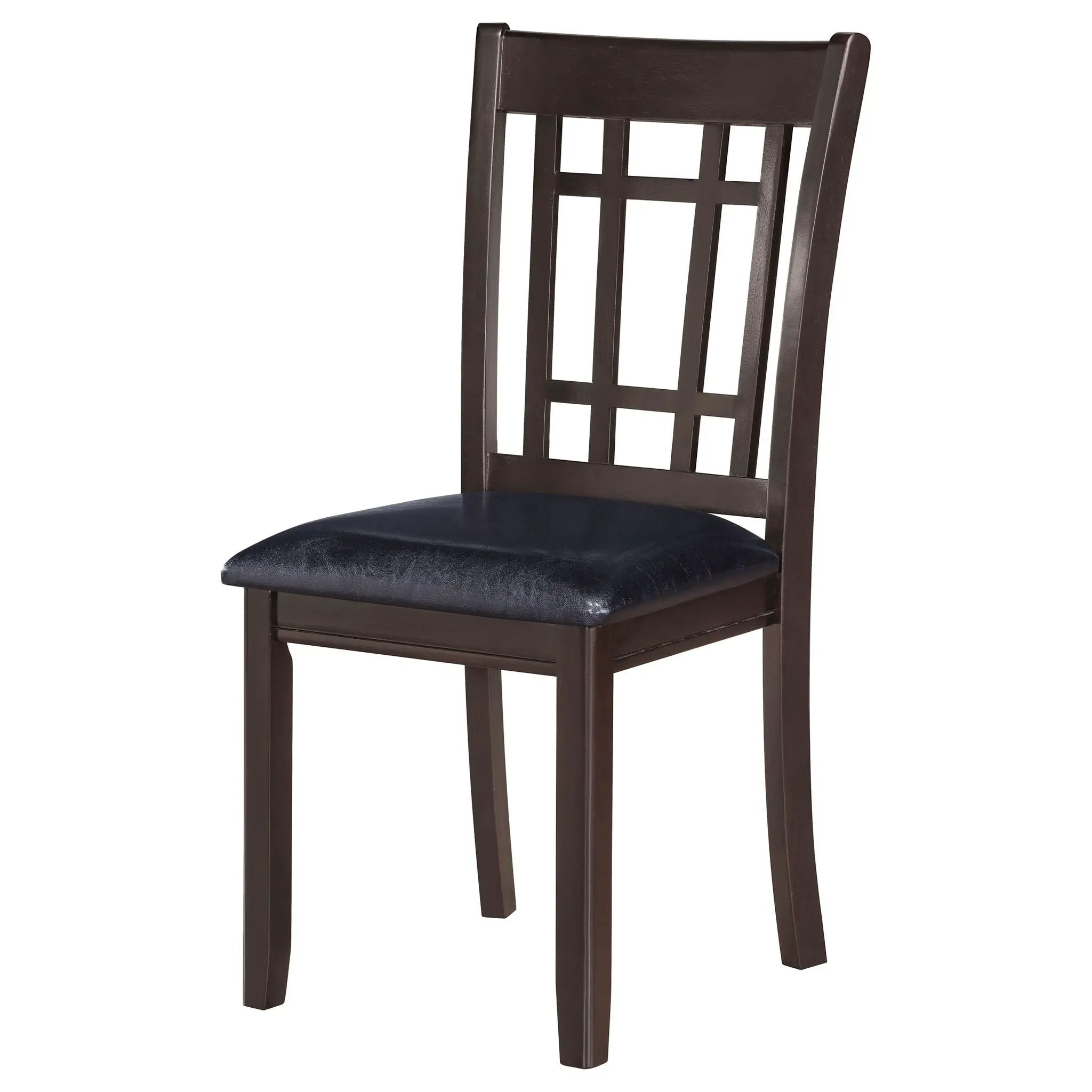 Lavon Wood Dining Side Chair Black and Espresso (Set of 2) by Unique Piece Furniture
