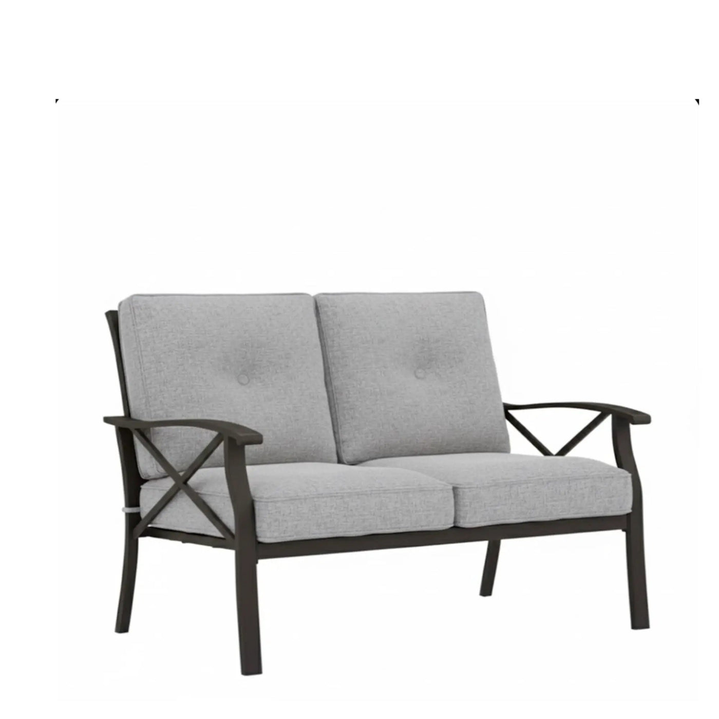 All-Weather Loveseat 2 Seats Sofa With Cushions by HouseOfZazla