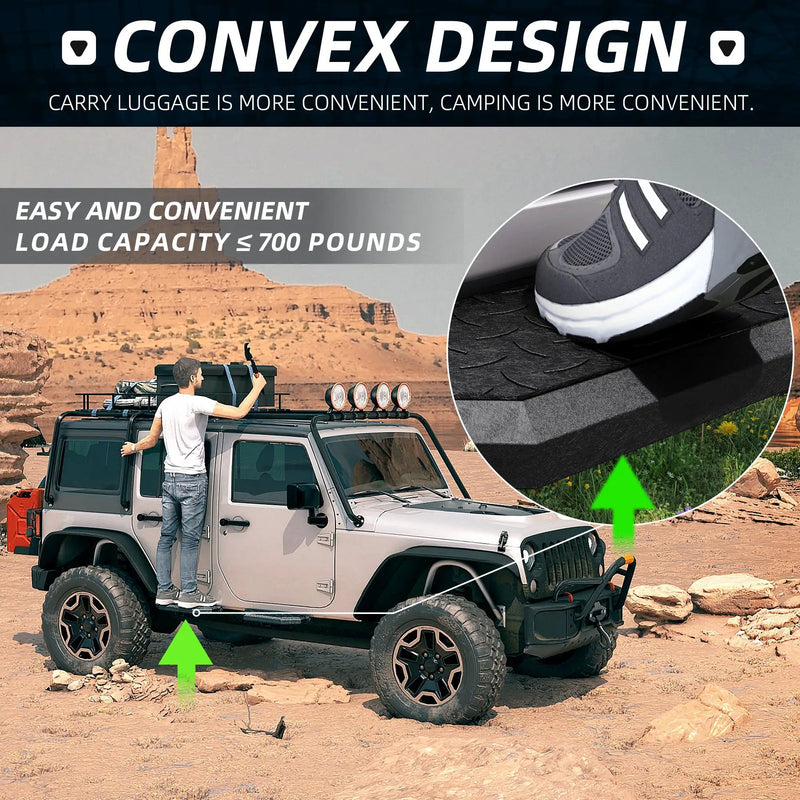 Running Boards for 07-18 Jeep Wrangler JK JKU 4 Doors by HouseOfZazla
