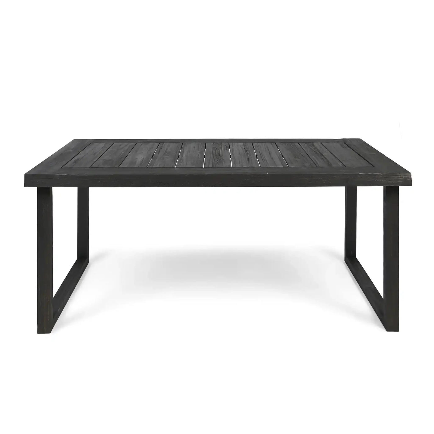 Outdoor Acacia Wood Dining Table, Sandblast Finish by HouseOfZazla