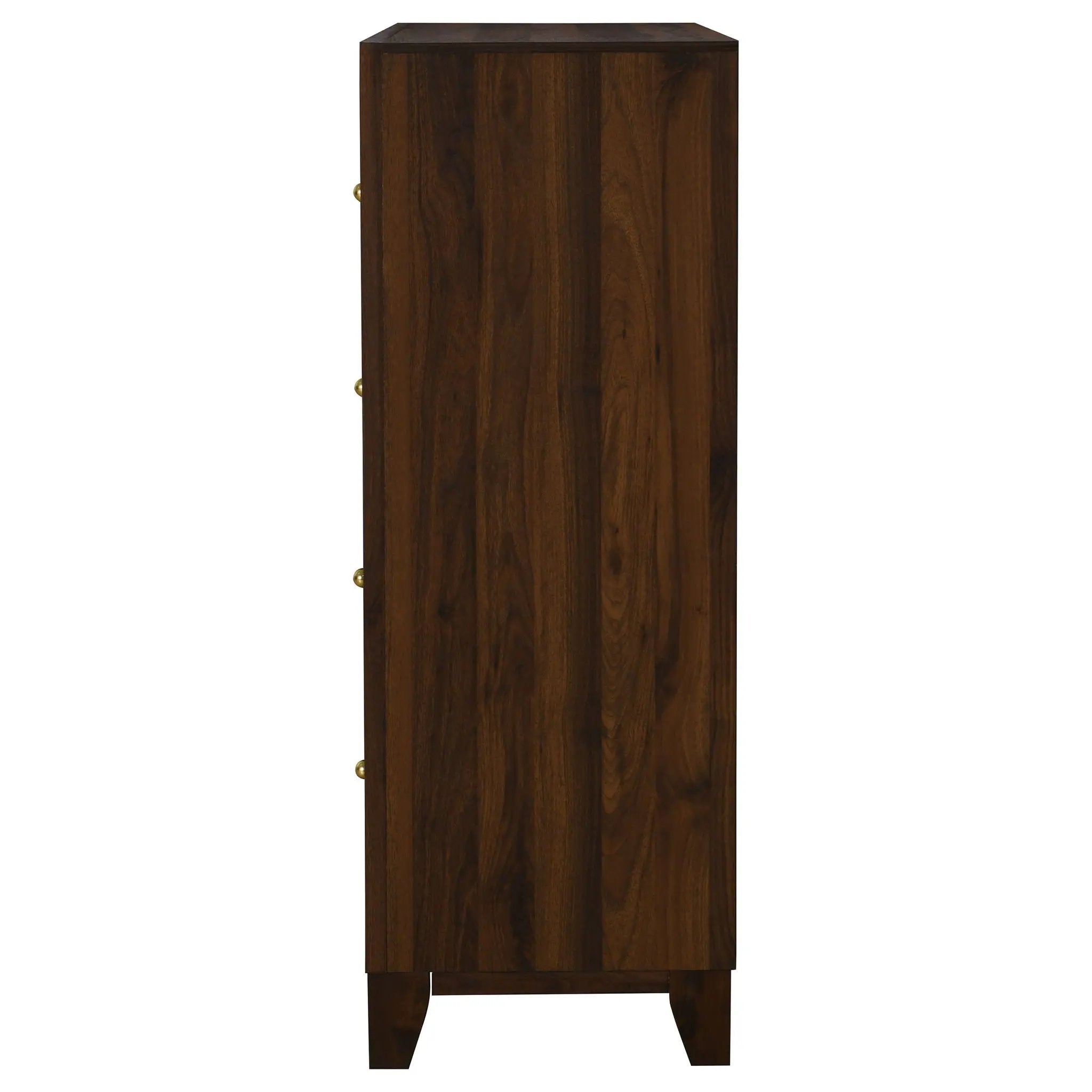 Anza - 4 Drawer Chest Storage Solution - Walnut by HouseOfZazla