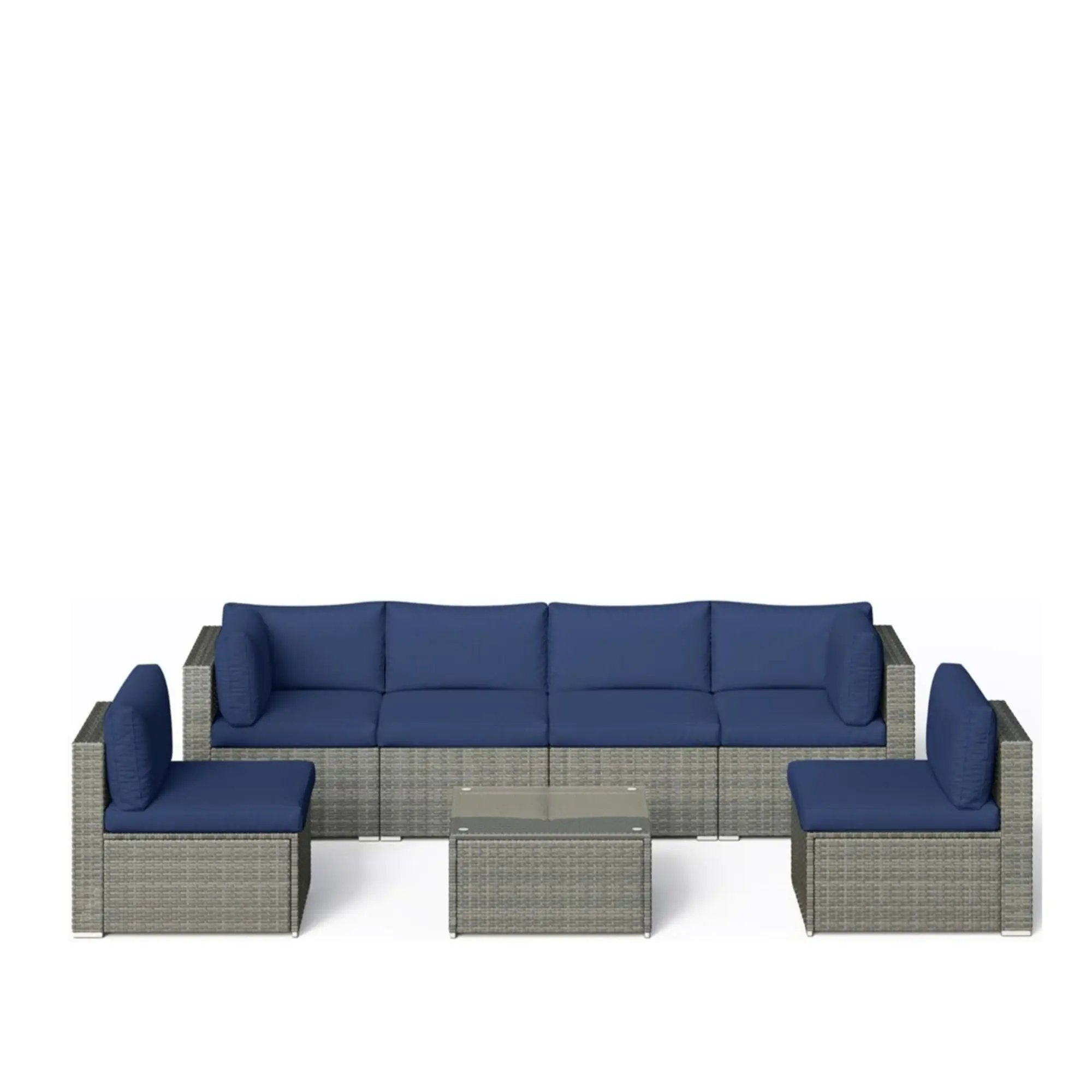 Modern Patio Set With Coffee Table by HouseOfZazla