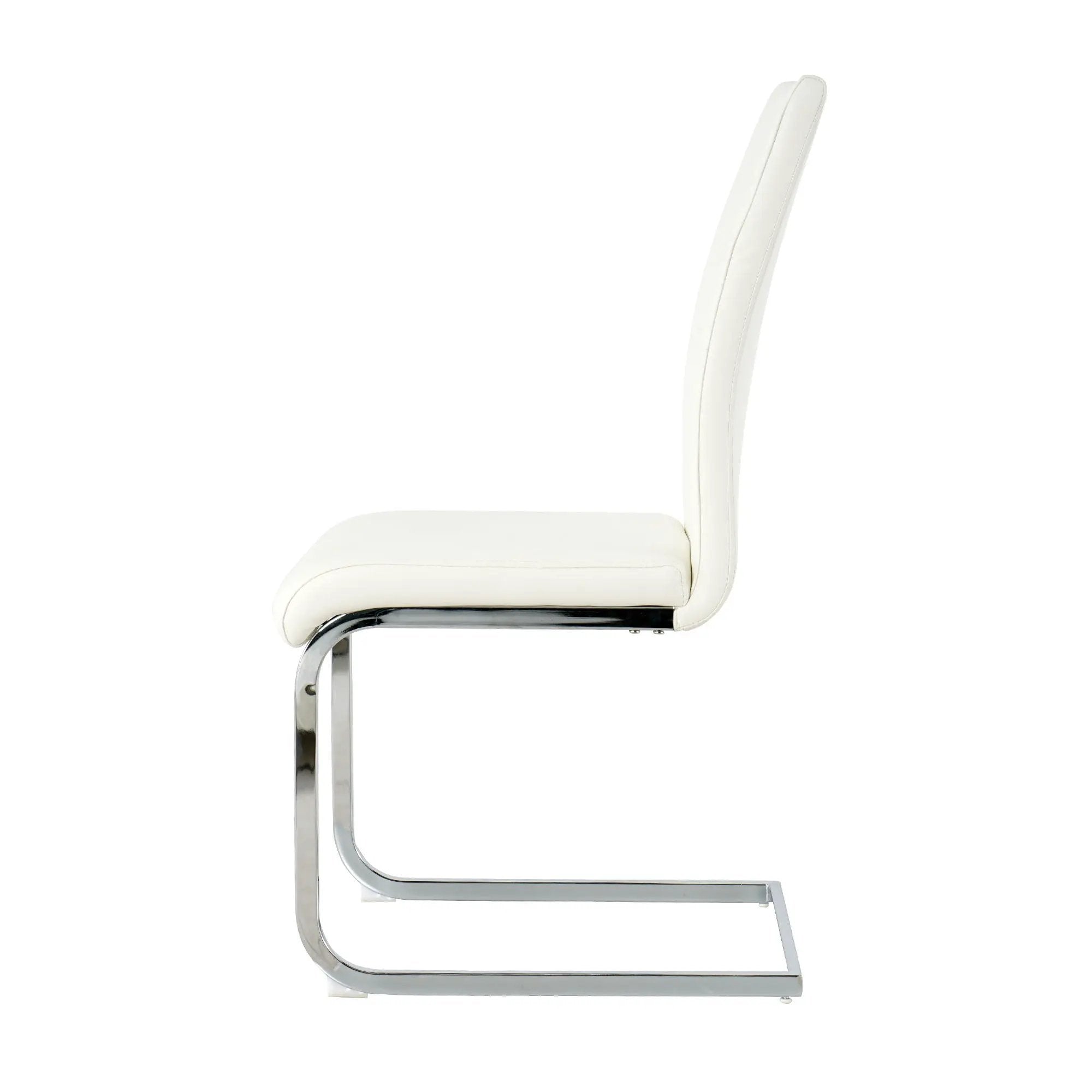 Modern Dining Chairs With Padded Seat And Metal Legs by HouseOfZazla