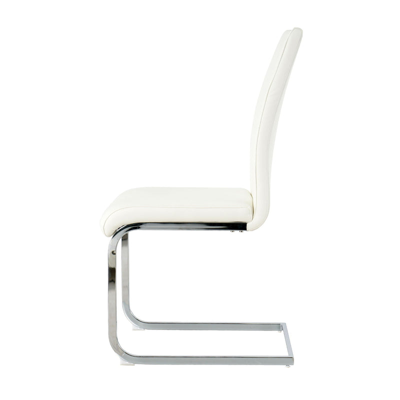 Modern Dining Chairs With Padded Seat And Metal Legs by HouseOfZazla