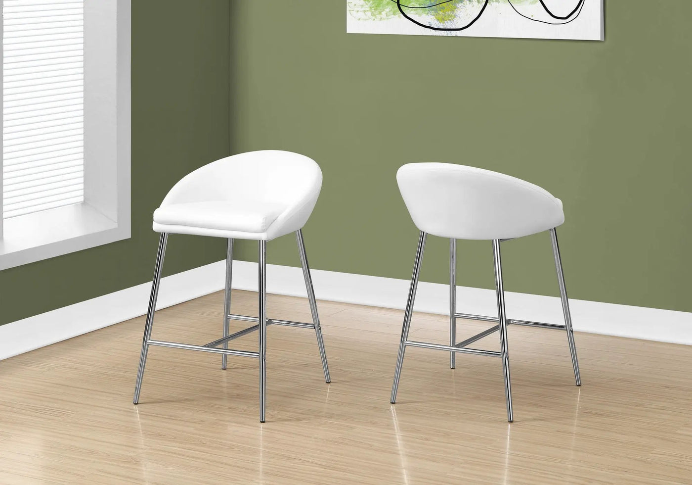 Swivel Stool Bar Height, Contemporary & Modern (Set of 2) by HouseOfZazla