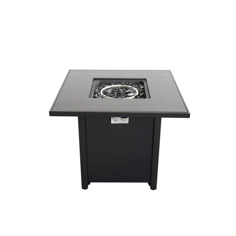 Powder Coated Fire Pit With Top - Black by Unique Piece Furniture