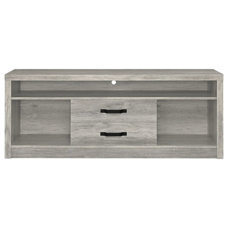 Burke 2-drawer Engineered Wood 59-inch TV Stand Grey Driftwood by Unique Piece Furniture