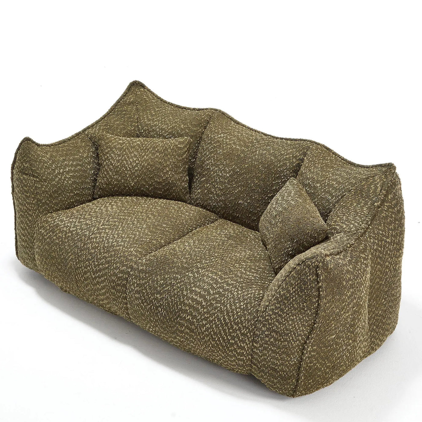 Comfortable Dual Beanbag Chair With High Resilience Foam Core For 2 People by Unique Piece Furniture