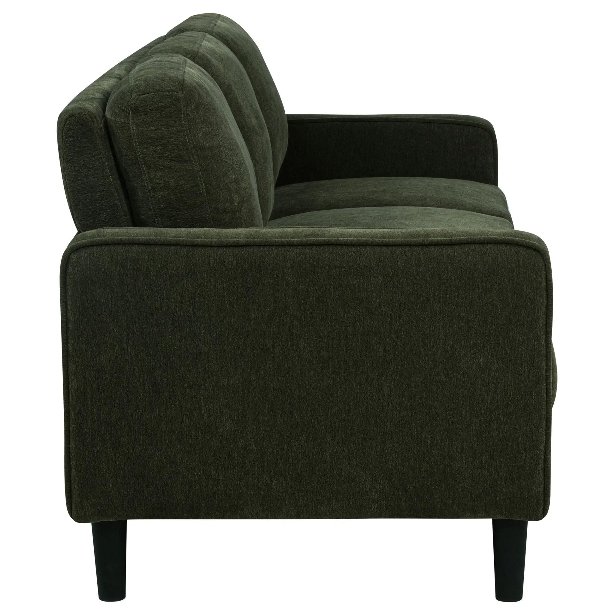 Ruth 3-piece Fabric Upholstered Track Arm Sofa Matcha Green by Unique Piece Furniture