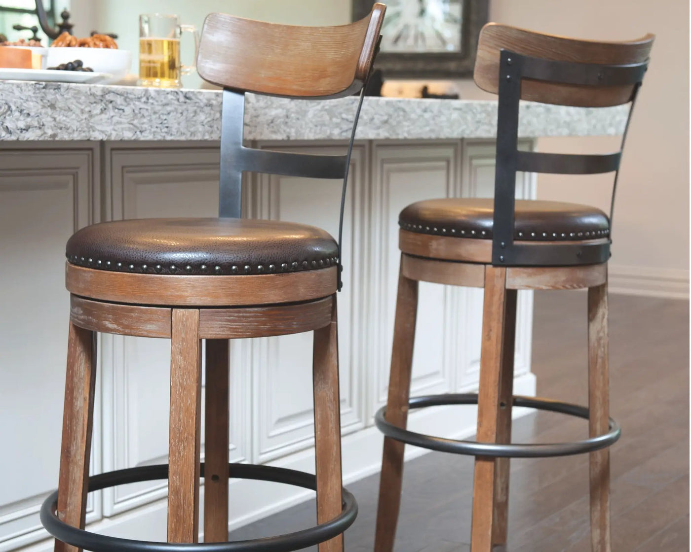 Pinnadel - Swivel Barstool by Unique Piece Furniture