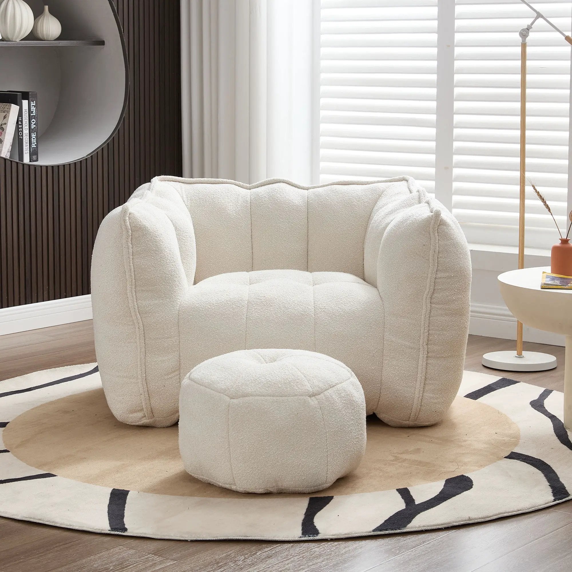 Soft Bean Bag Chair With High Resilient Foam by HouseOfZazla