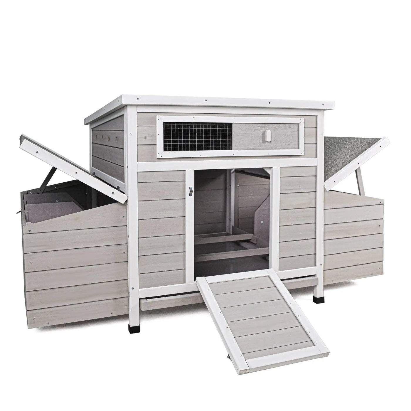 Large Chicken Coop Outdoor Hen House & Dual Nesting Boxes by HouseOfZazla