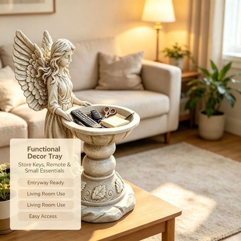 15.35" High Angel Bird Bath Sculpture by HouseOfZazla