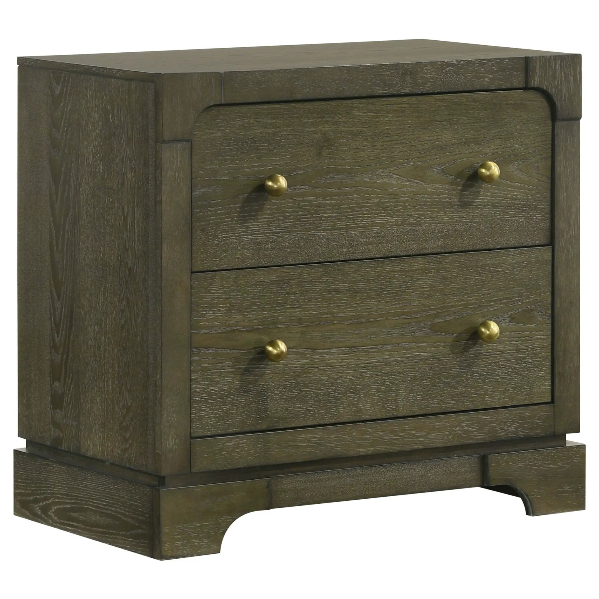 Gran Park 2-drawer Nightstand Bedside Table Dark Cocoa by Unique Piece Furniture