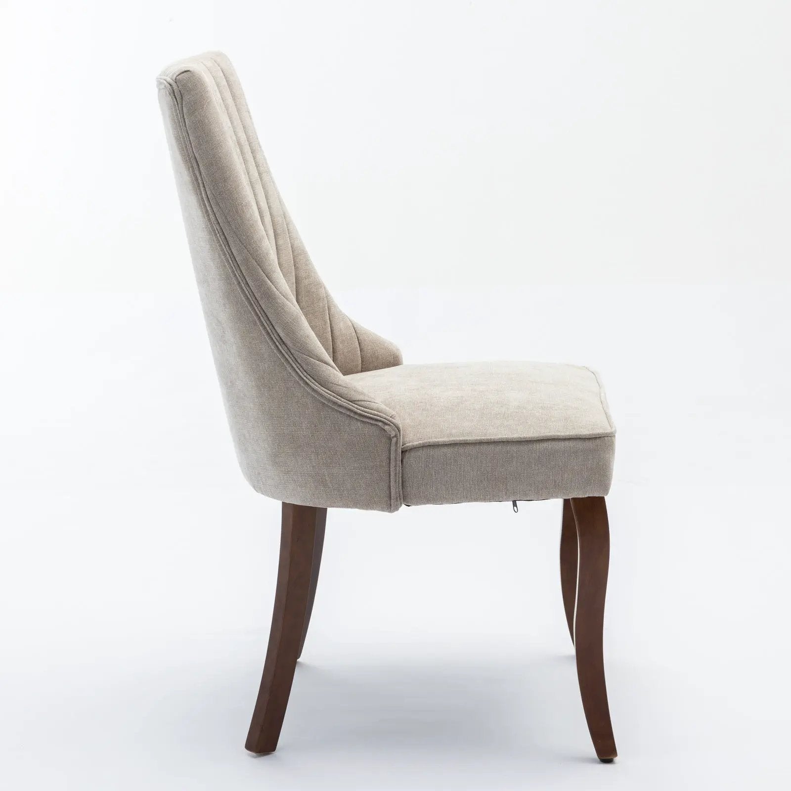 Set of 2 Rayon Cloth Flocking Linen Dining Chairs by BLAKHOM