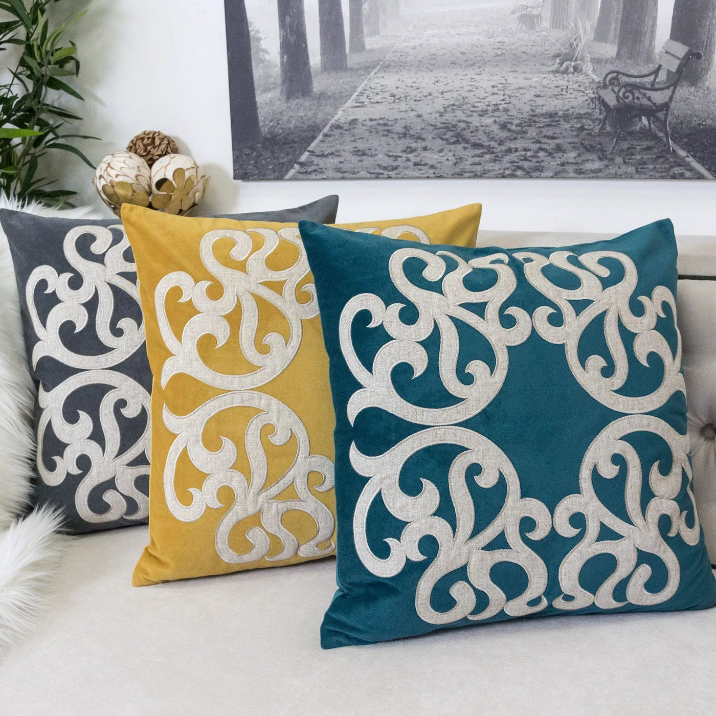 Dora - Pillow Cover With Matching Back by HouseOfZazla
