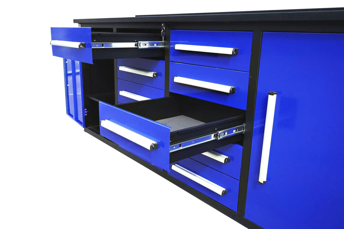 Storage Cabinets With Workbench (With 10 Drawers And 2 Cabinets) by HouseOfZazla