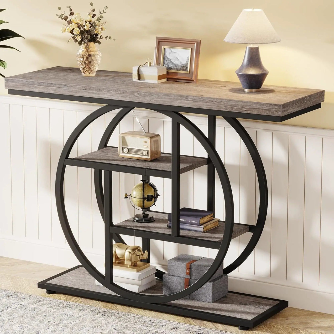 Console Table With 4 Tier Design For Living Hallway by HouseOfZazla