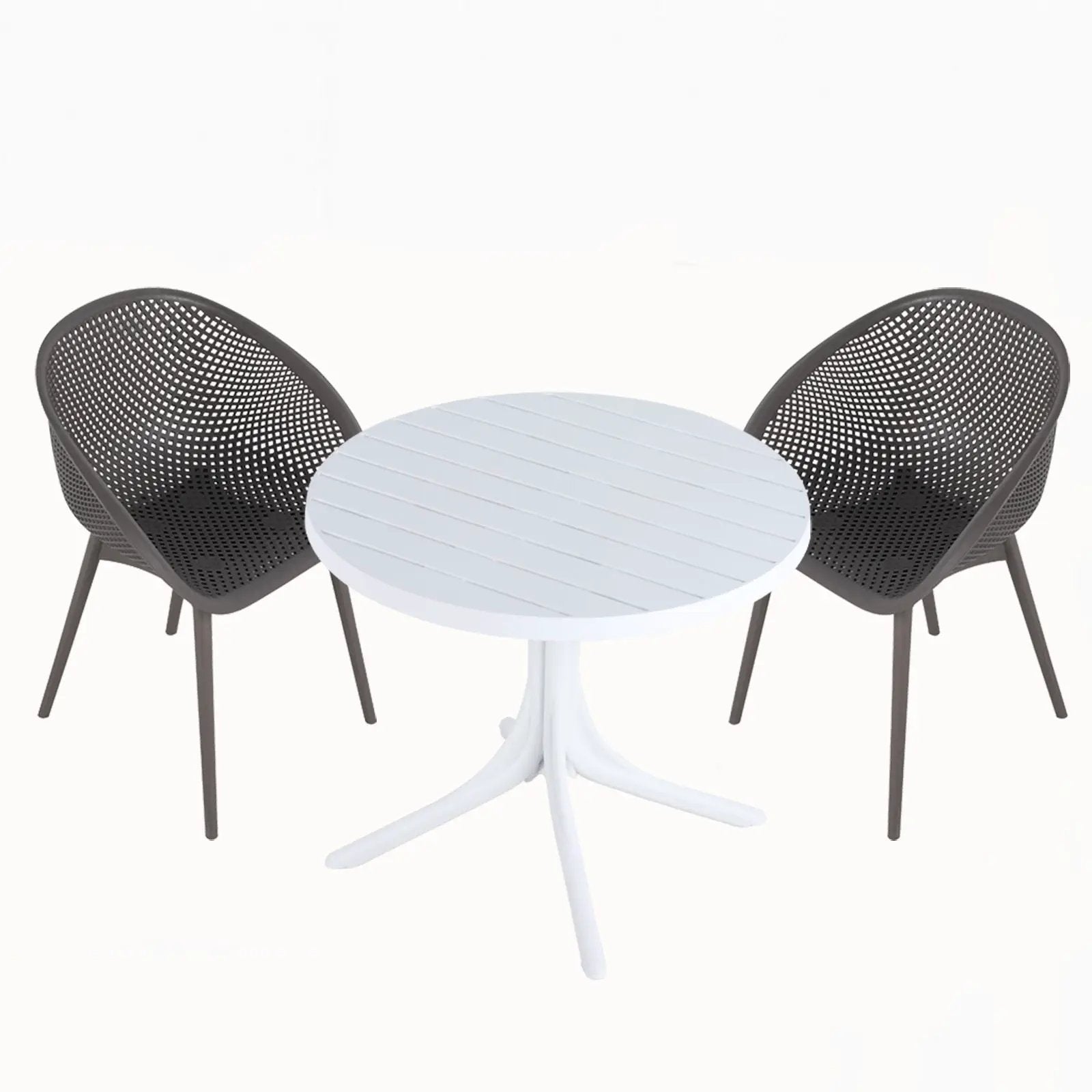 Modern Lounge Chair Set With Round Table by Unique Piece Furniture