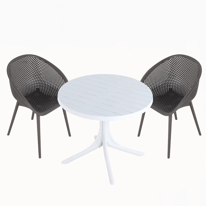 Modern Lounge Chair Set With Round Table by Unique Piece Furniture
