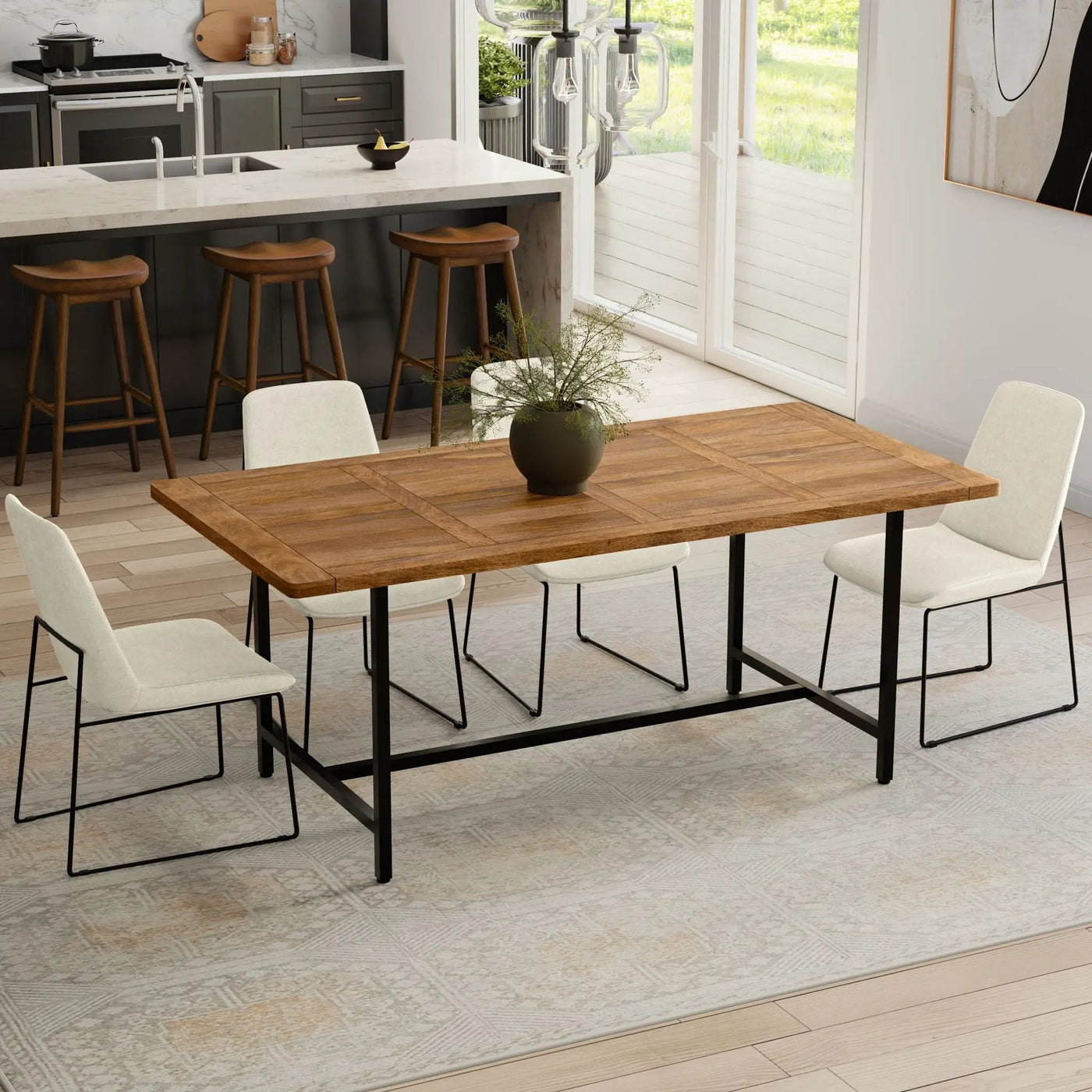 Campbell - Handcrafted Dining Table by HouseOfZazla