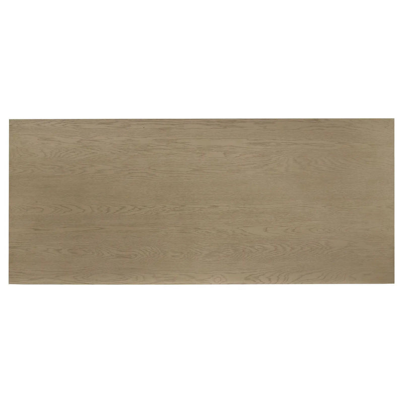 Decker 7-piece 82-inch Rectangular Dining Set Cream and Natural Oak by Unique Piece Furniture