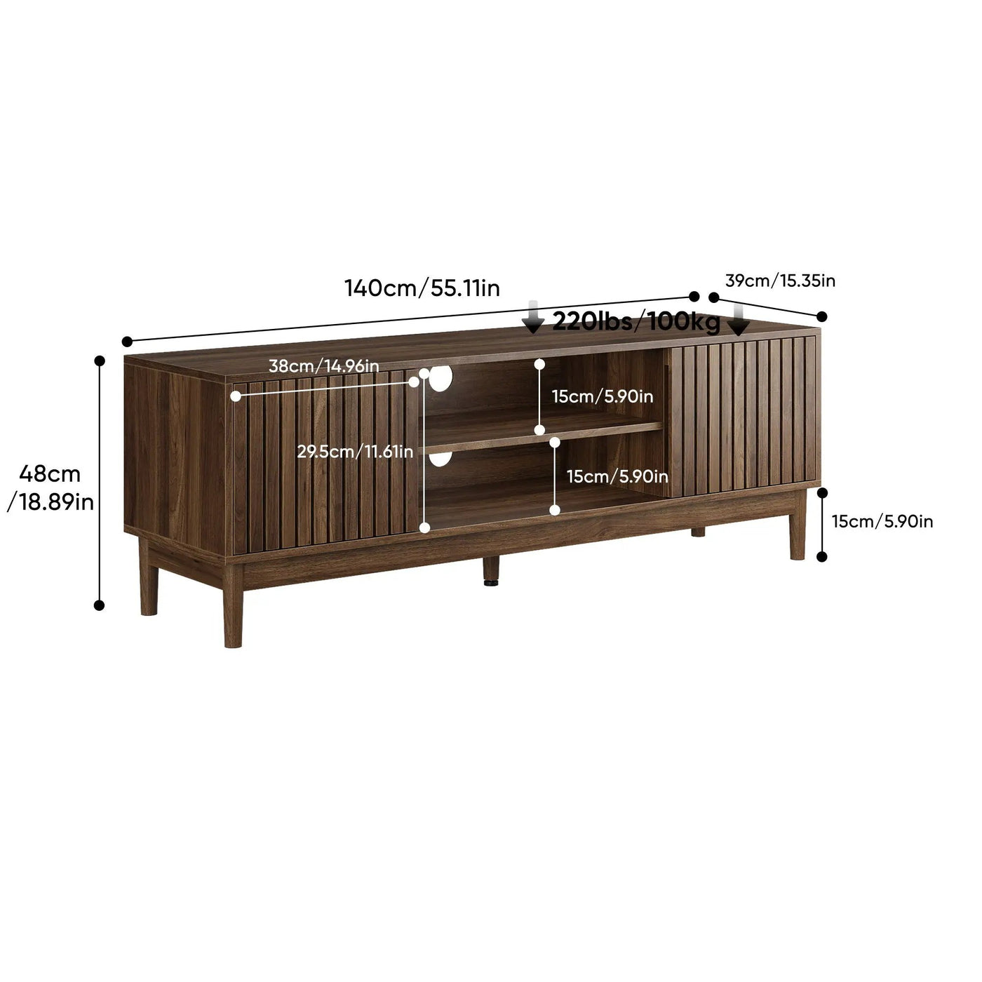 TV Stand With Storage by Unique Piece Furniture